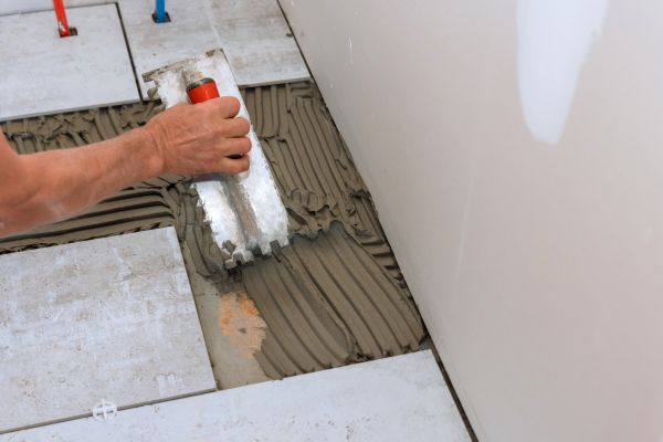 Bathroom Floor Renovation in Evanston