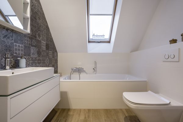 Attic Bathroom Construction in Evanston